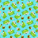 Frog fabric print flannel for soft dog cone