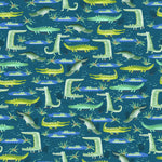 Alligator print flannel for soft dog cone