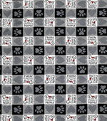 Flannel fabric for soft dog cone in Dogs are my Favorite People pattern