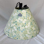 Soft Dog cone in green floral print