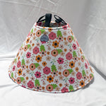 Soft Dog cone in retro flower print
